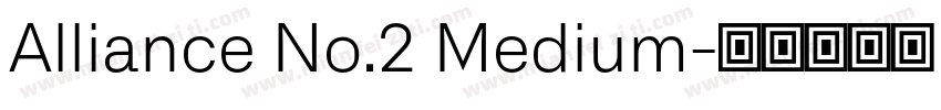 Alliance No.2 Medium字体转换
